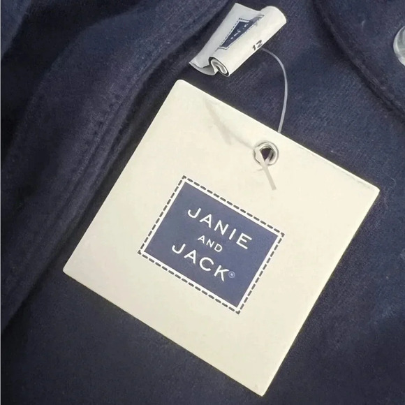 Janie and Jack Girls Navy Blue Jumpsuit Size 12 NWT - Picture 4 of 4